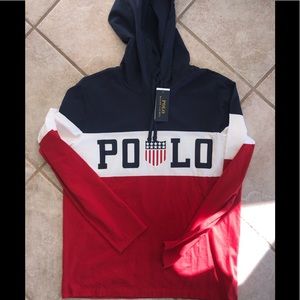 Polo Ralph Lauren Shield Chariots Hooded Shirt